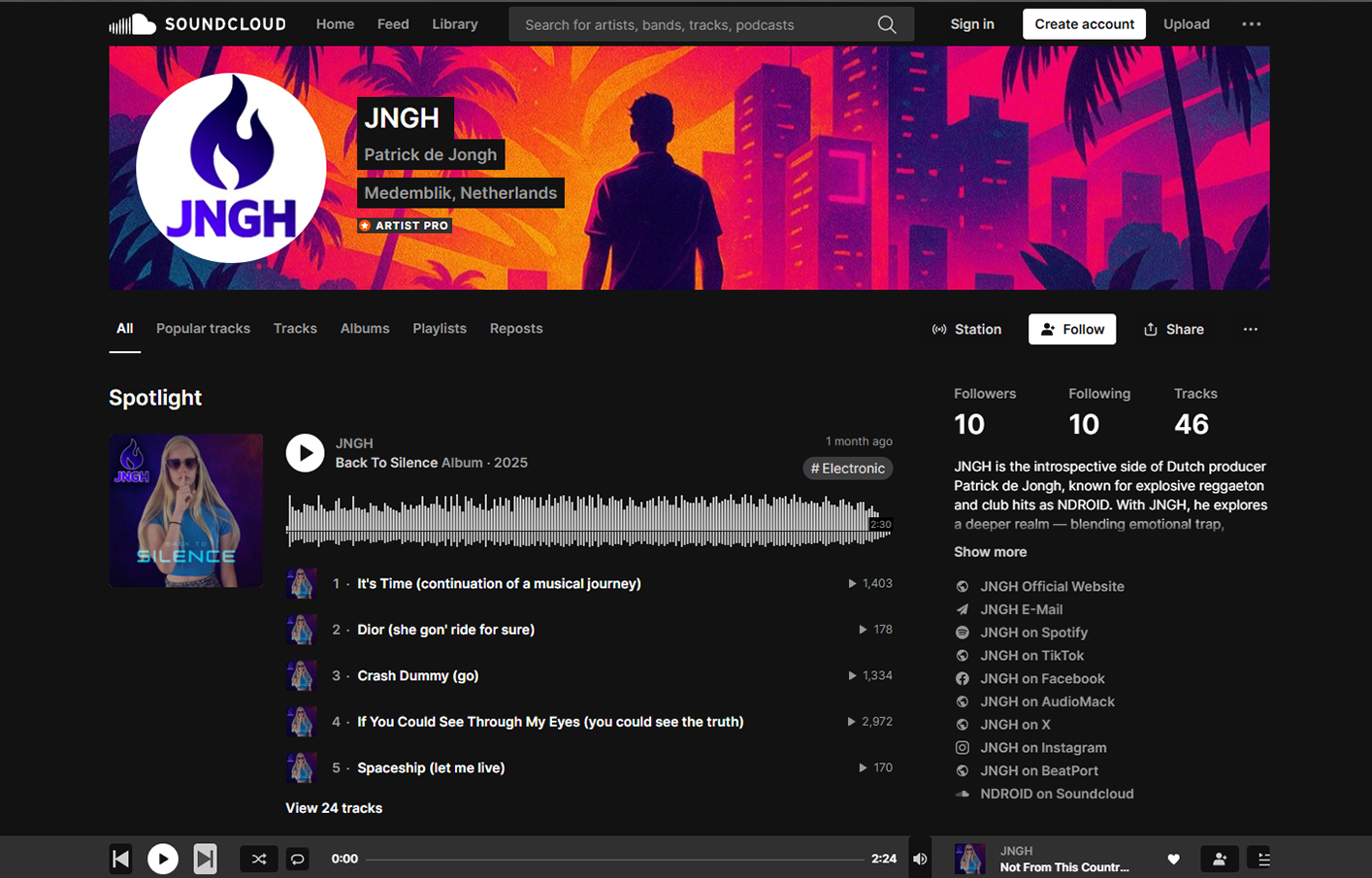 Soundcloud Artist: JNGH