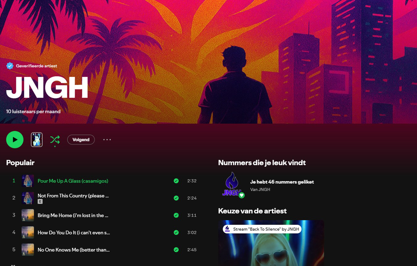 Spotify Artist: JNGH