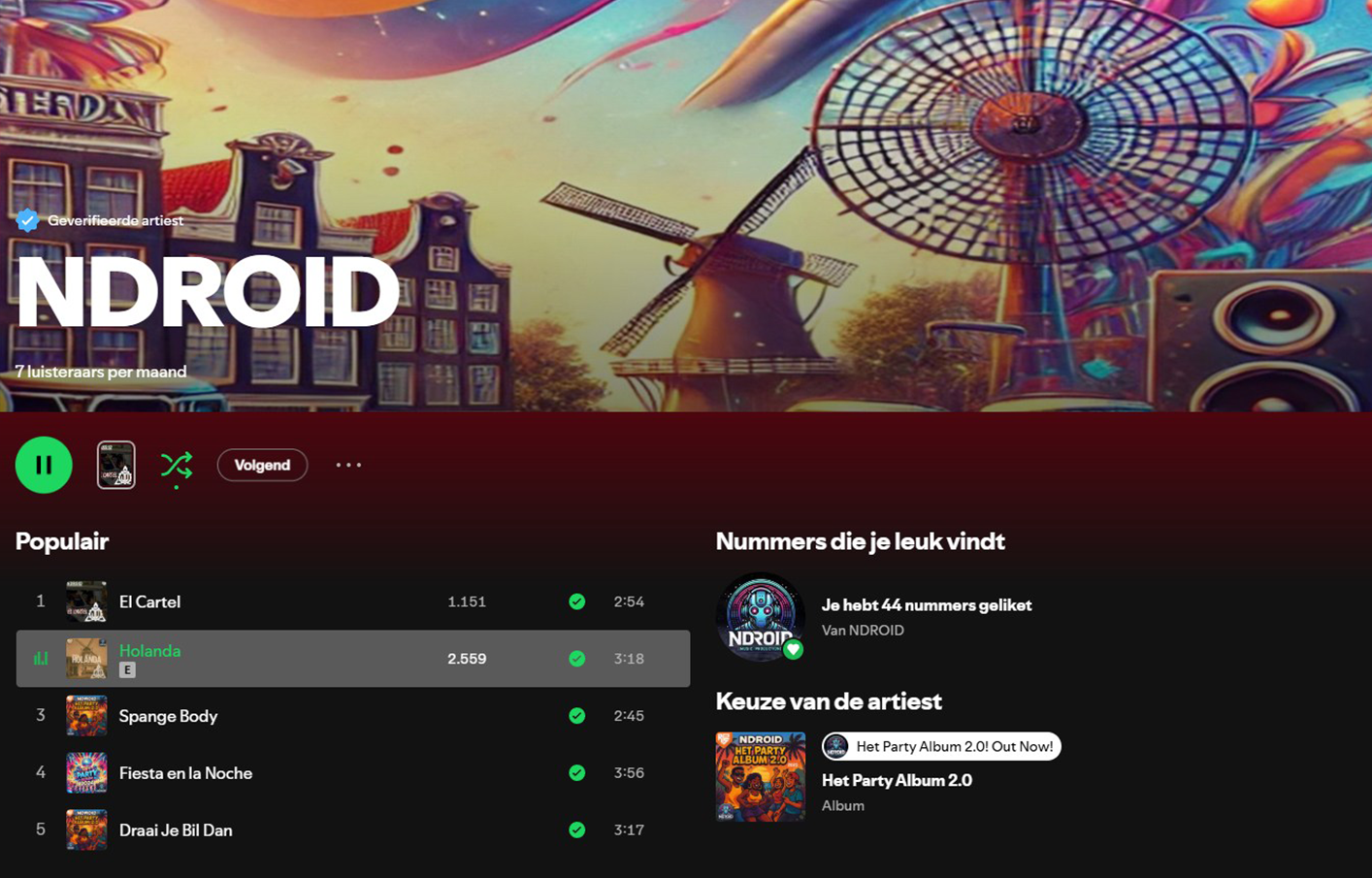 Spotify Artist: NDROID