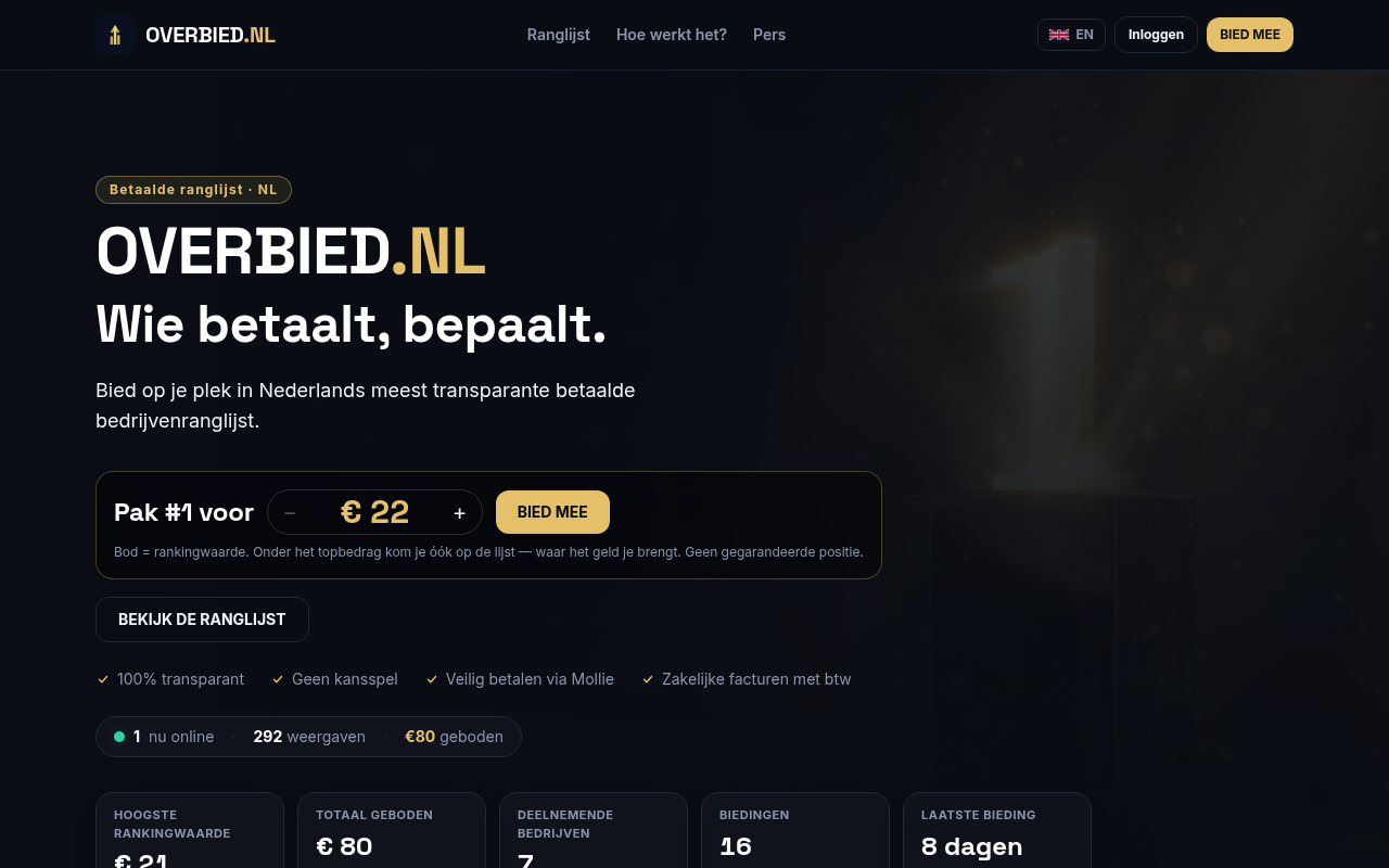 Website: OVERBIED.NL